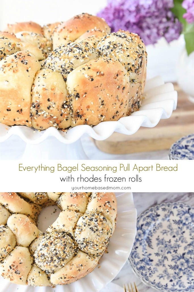 This Everything Bagel Seasoning Pull Apart Bread is salty and savory and tastes even better than my