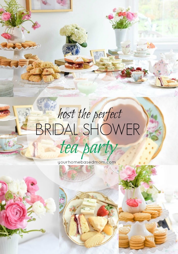 Hosting the perfect Tea Party Bridal Shower is the best way to celebrate the new bride to be.
Your favorite tea party foods along with pretty flowers and of course tea, are all you need as well as a few guests!