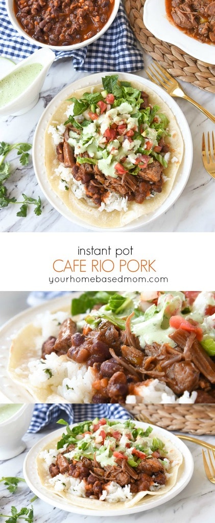 Cafe Rio Pork is one of my favorite meals of all times and it is always a crowd pleaser.
I've made Cafe Rio Pork in the crock pot for years but recently tried it in the Instant Pot and it worked gr