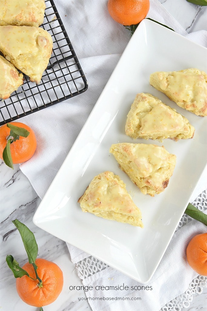 Orange Creamsicle Scones