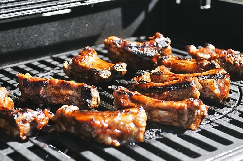 Ribs on the grill