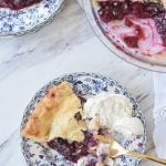Razzleberry Pie with ice cream