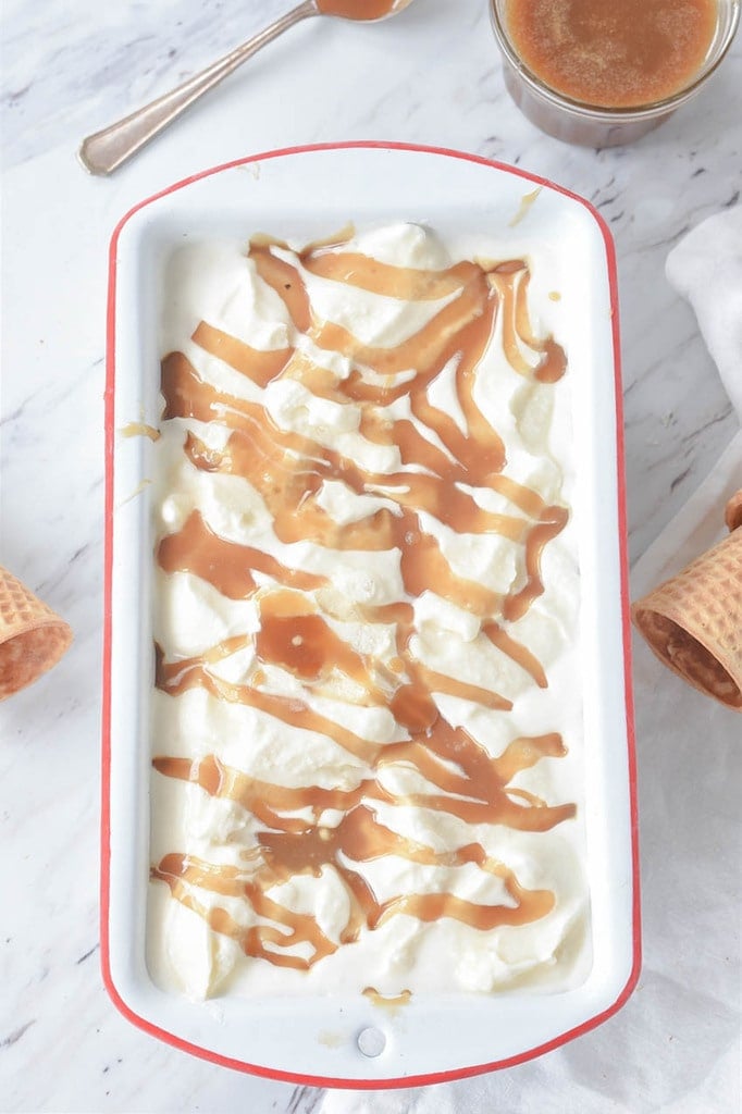 Homemade Salted Caramel Ice Cream