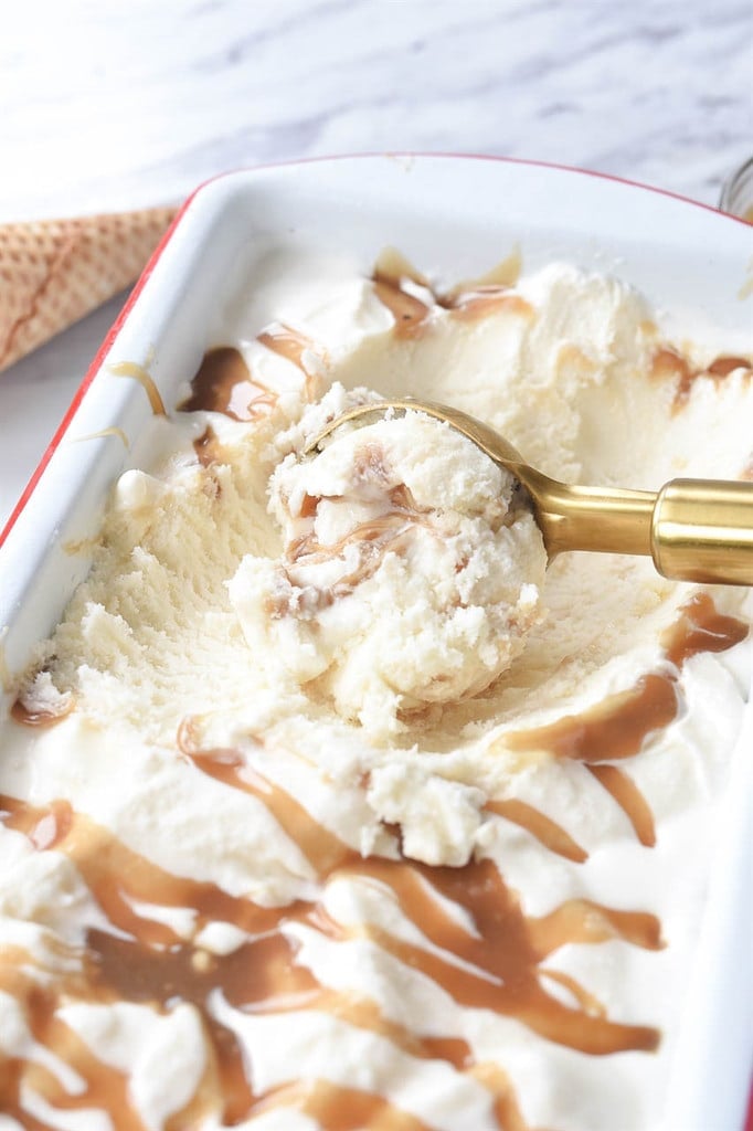 Homemade Salted Caramel Ice Cream