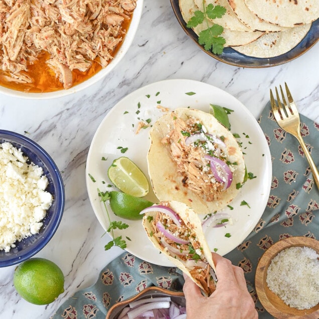 Crock Pot Shredded Mexican Chicken