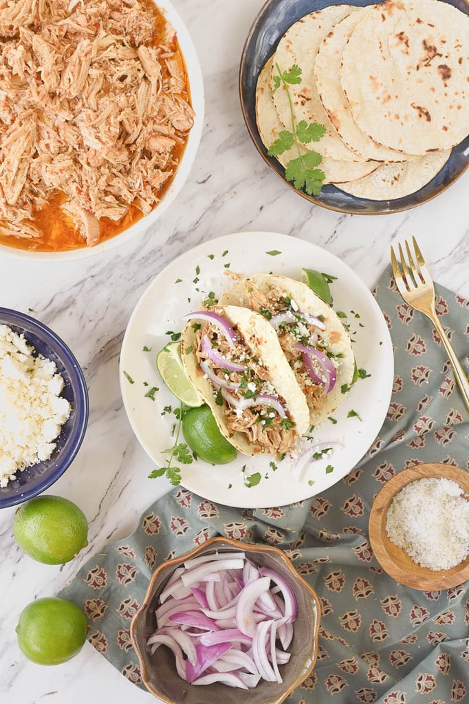 Shredded Chicken tacos