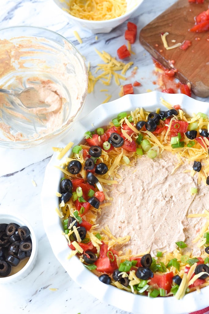 spider web seven layer dip recipe