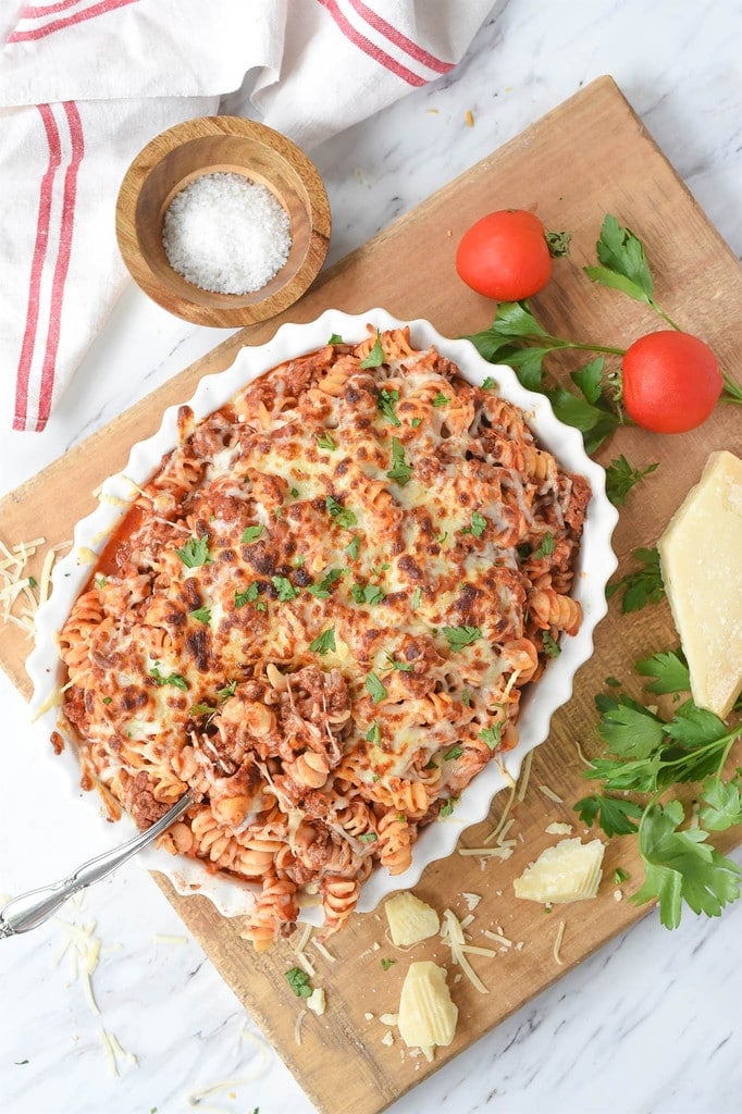 Lasagna casserole parmesan cheese tomatoes basil