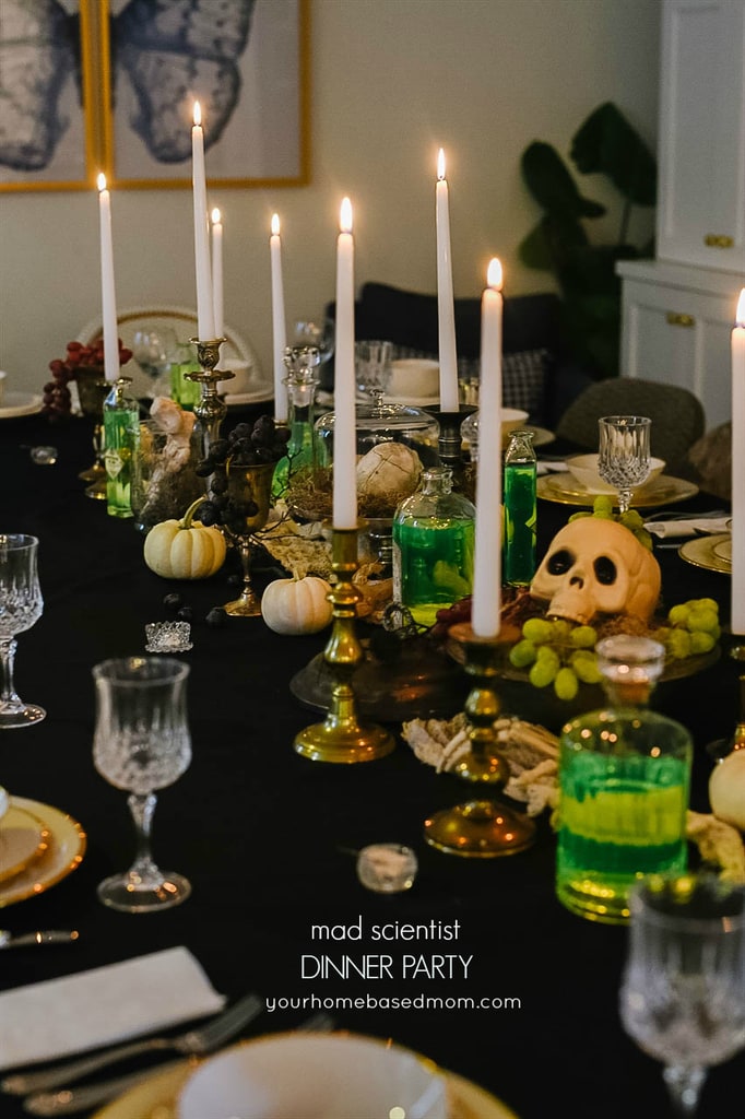 Mad Scientist Dinner Party Tablescape