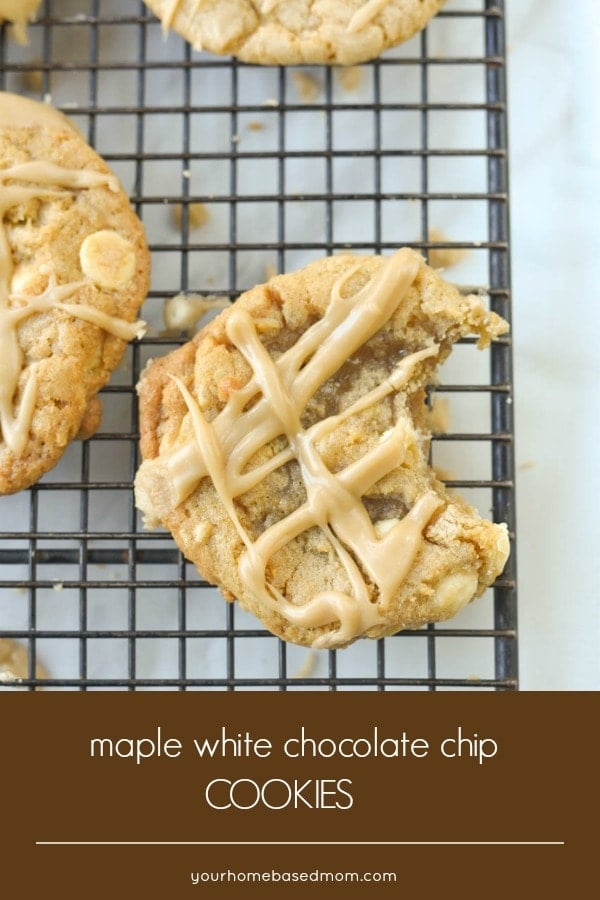 Maple White Chocolate Chip Cookies