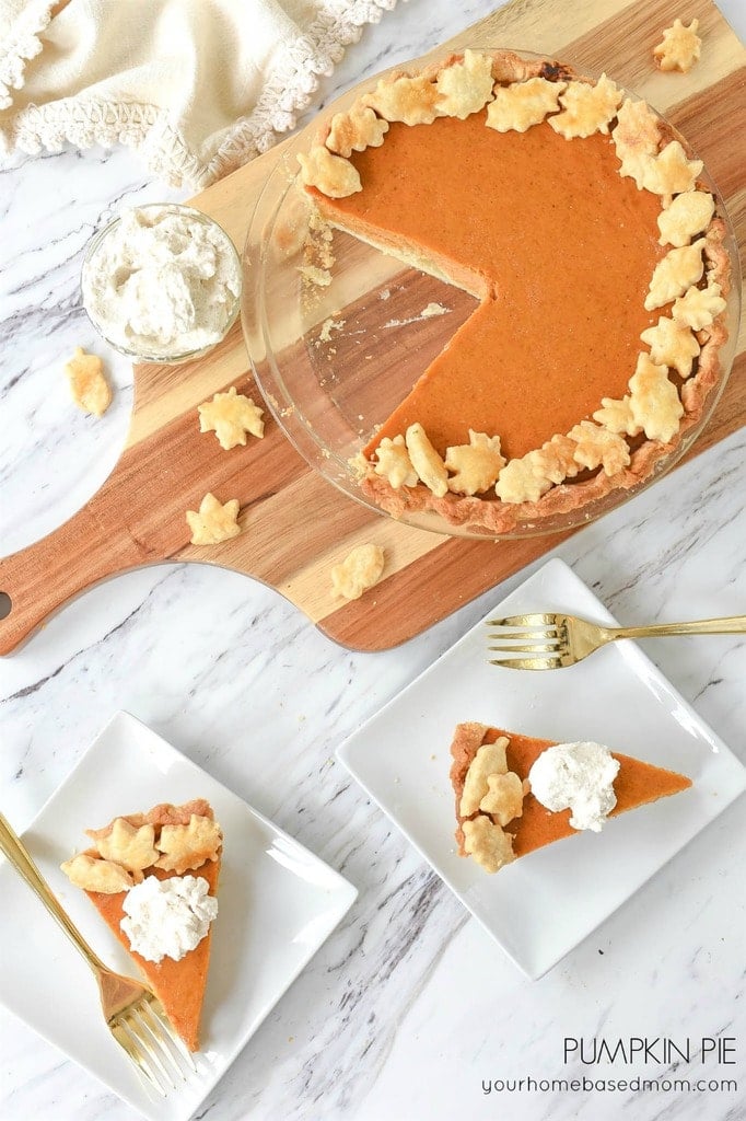 sliced Pumpkin Pie