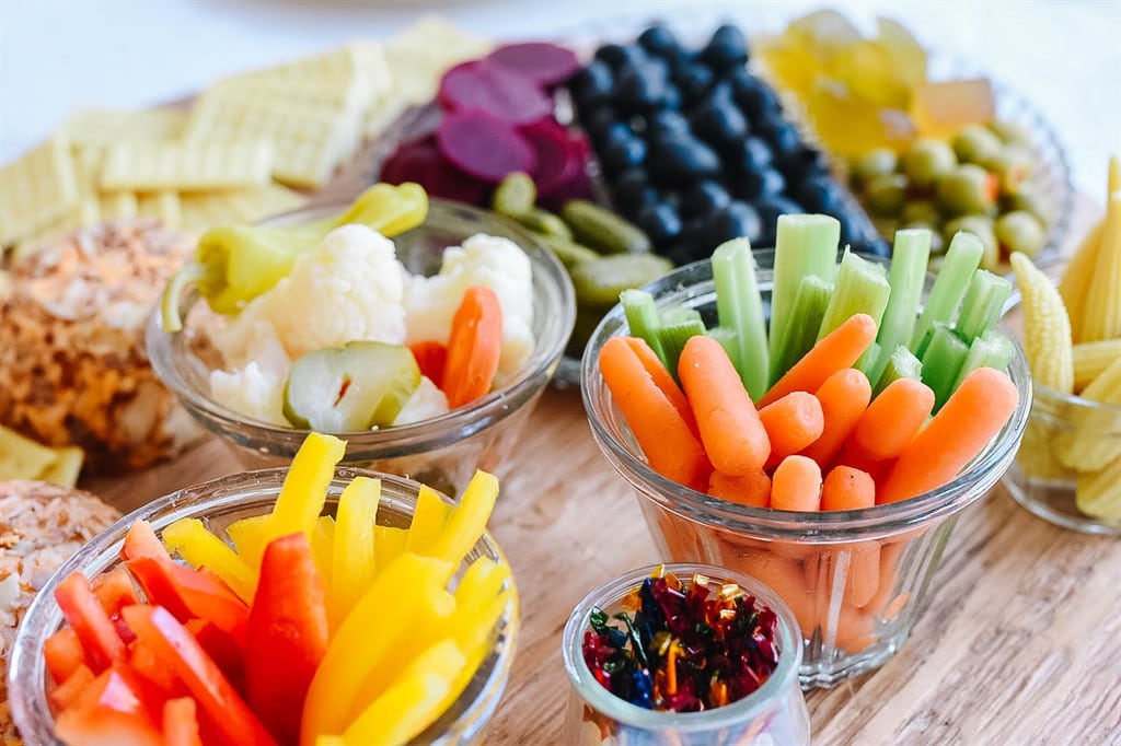 Relish Tray with cheese ball