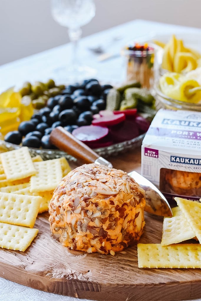 kaukauna cheese ball on a Relish Tray