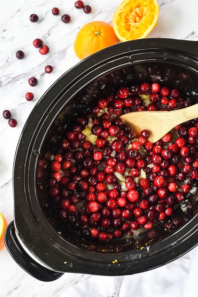 cranberries in a slow cooker