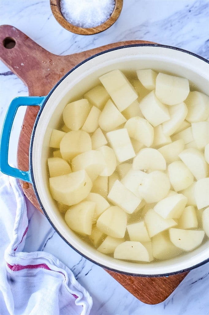 mashed potatoes preparation