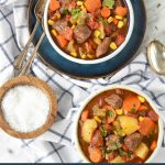 Steak Soup in a bowl