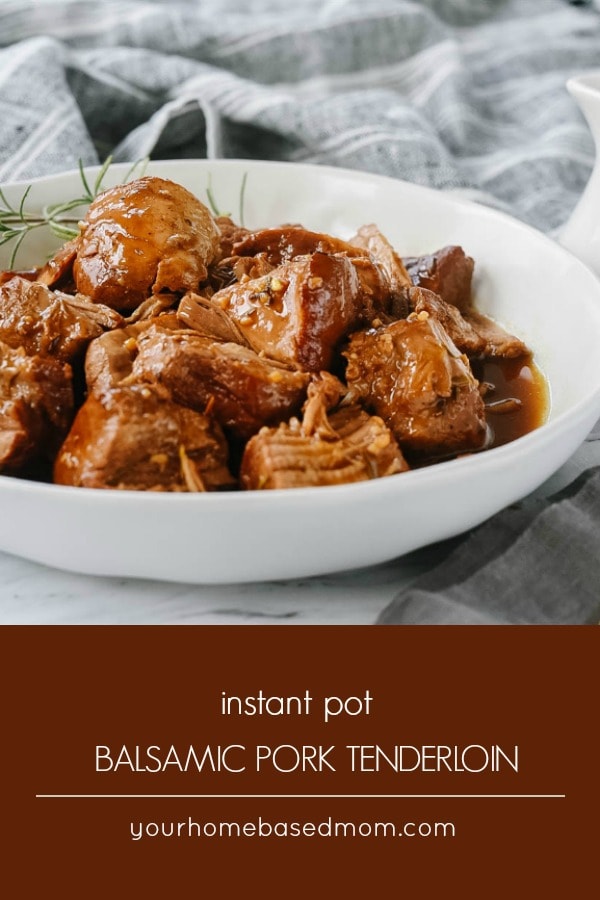 Instant Pot Balsamic Pork Tenderloin