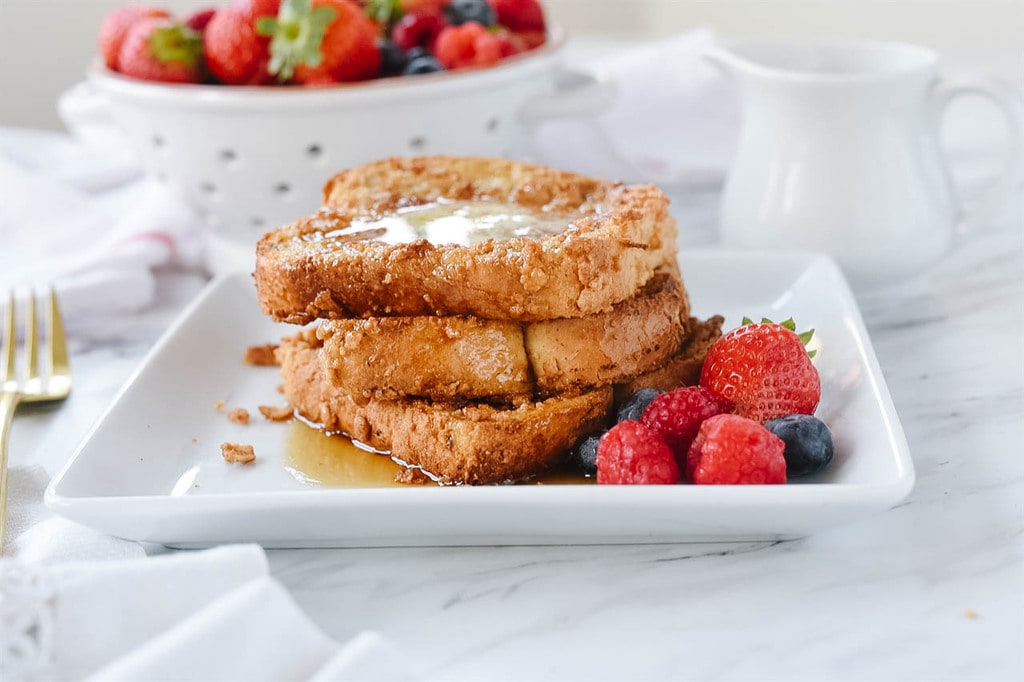 stack of Baked French Toast