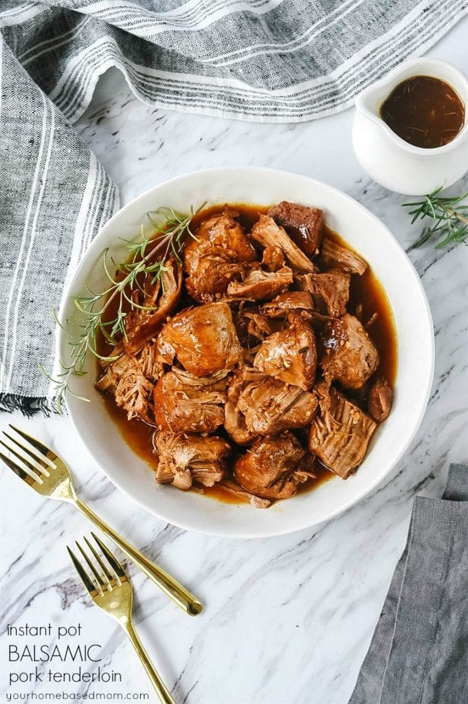 Instant Pot Balsamic Pork Tenderloin Your Homebased Mom