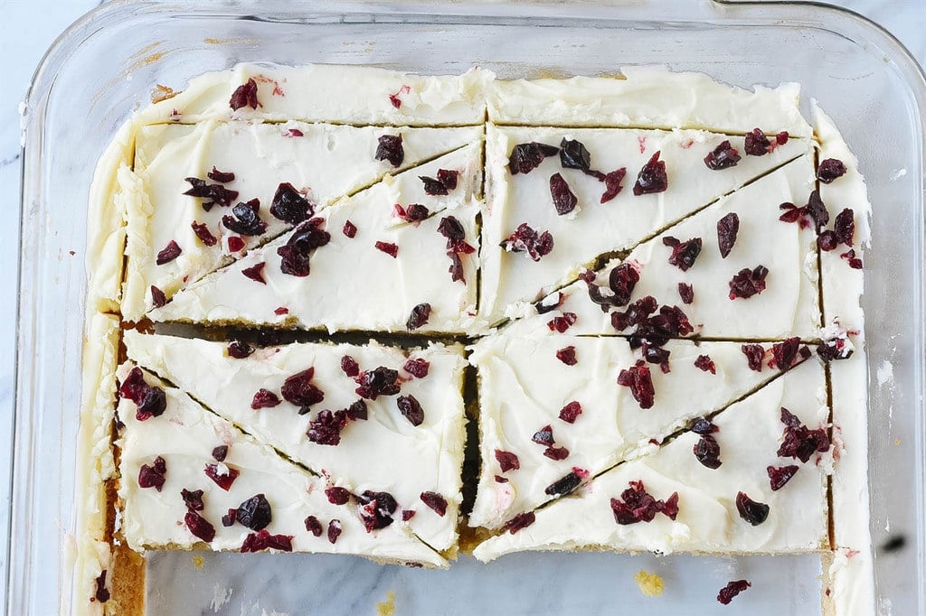 pan of Cranberry Bliss Bars