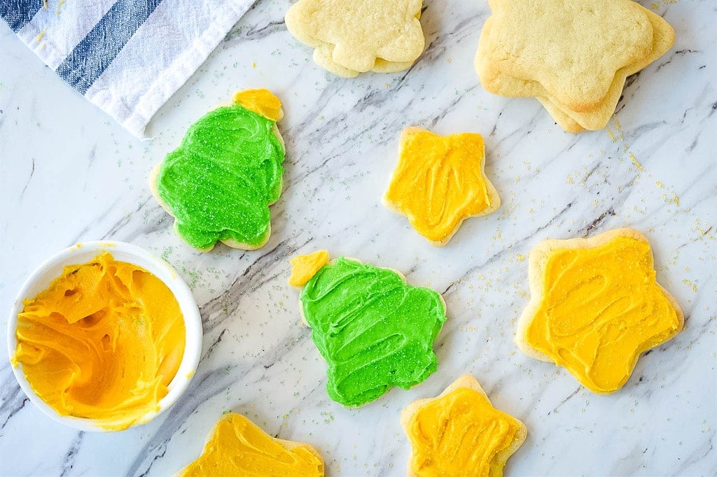 frosted Christmas Cookies