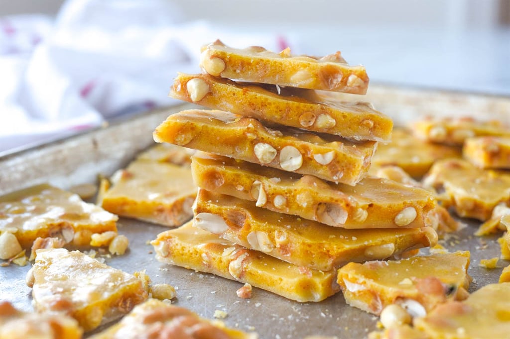 peanut brittle with Spanish peanuts