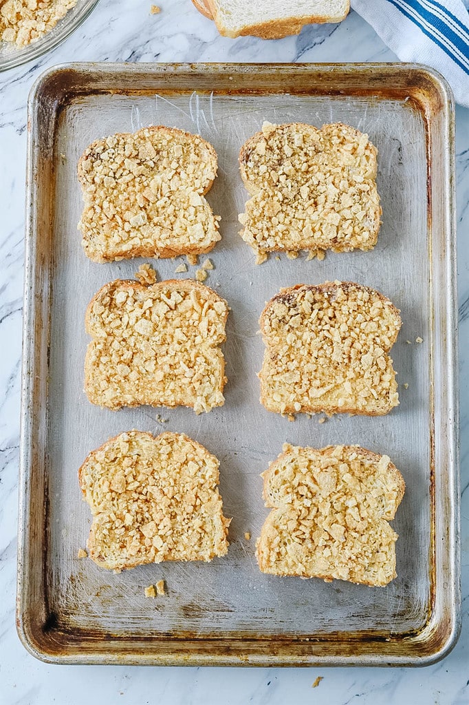 Baked French Toast on baking sheet