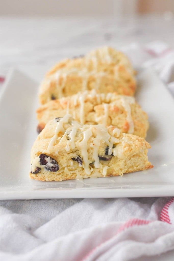 cranberry eggnog scones