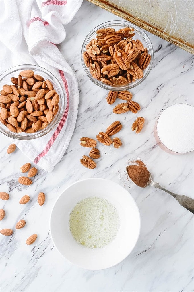 almond and pecan spiced nuts