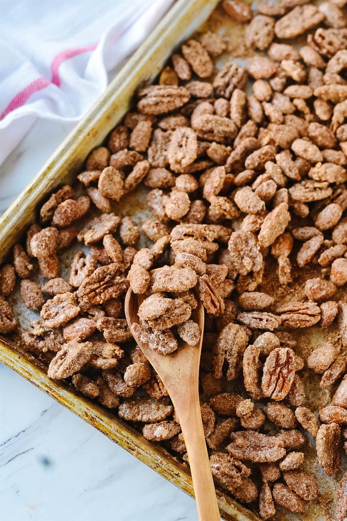 spiced almonds and spiced pecans