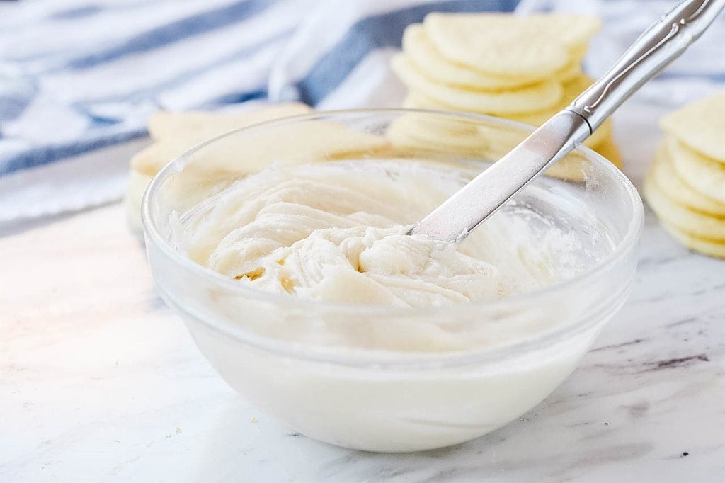 bowl of Sugar Cookie Frosting