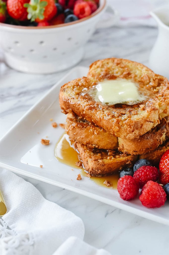 Baked French Toast with berries