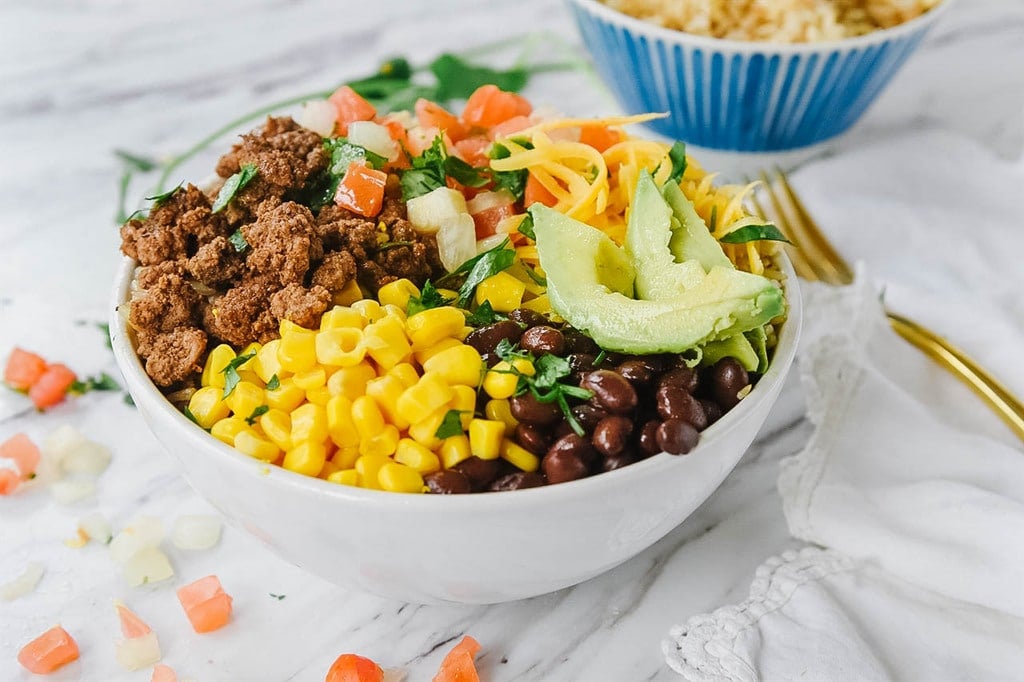 Taco Bowl with black beans