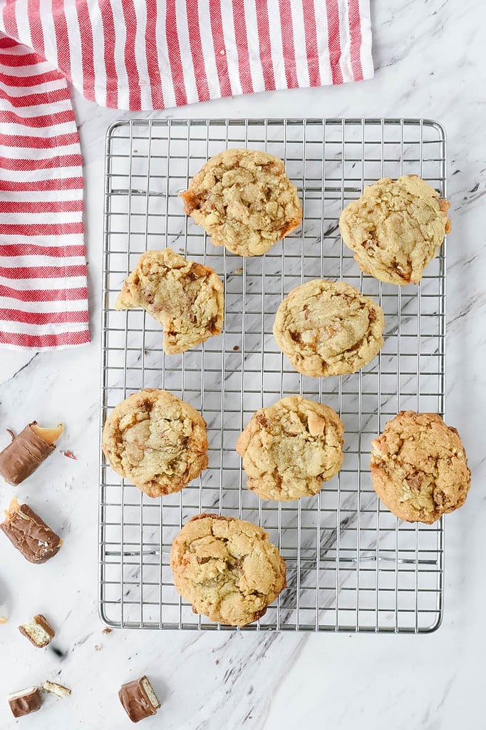 Twix Cookies made with twix candy bars