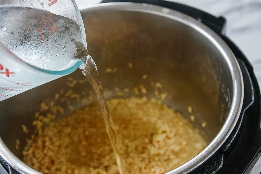 Adding water to Instant Pot Brown Rice