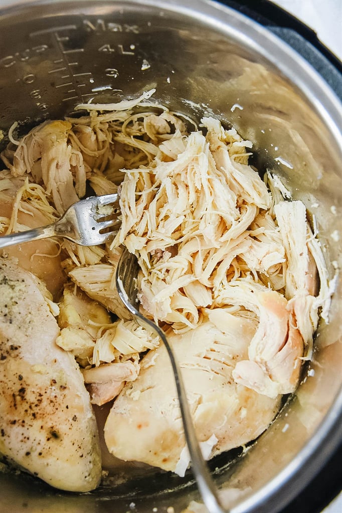 Shredding chicken in the Instant Pot