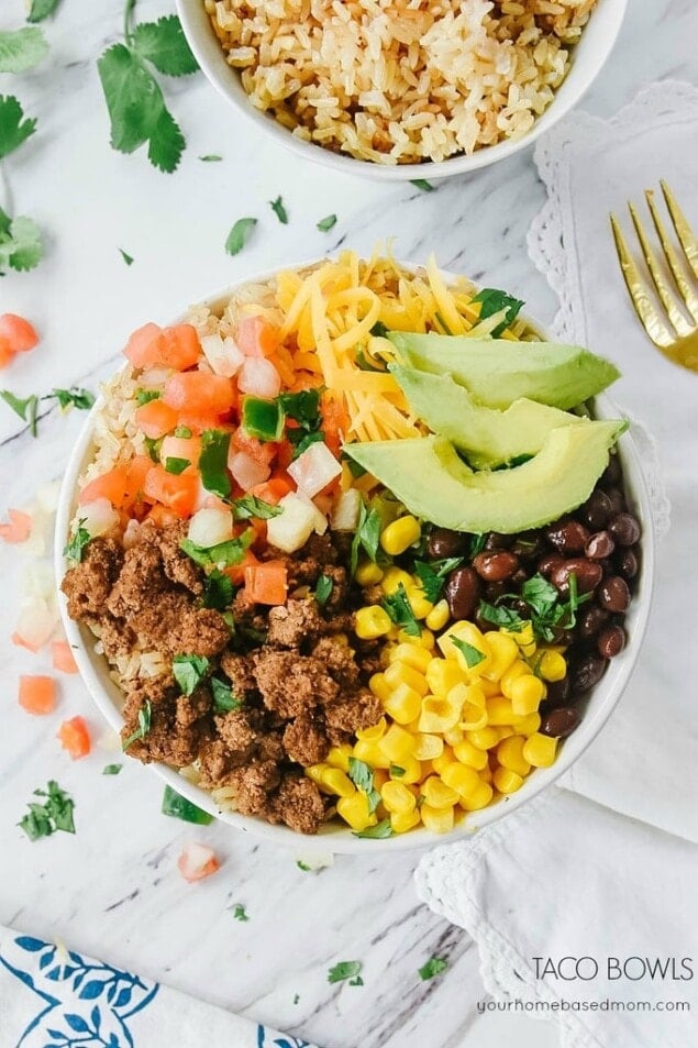 Easy Taco Bowl Recipe Everyone Will Love Your Homebased Mom