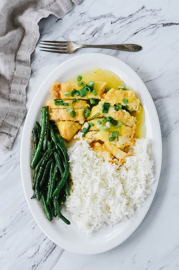 Lemon Chicken with green beans