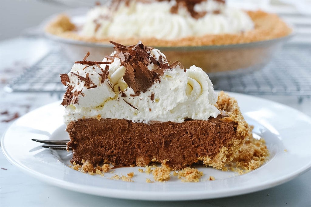 Slice of French Silk Pie