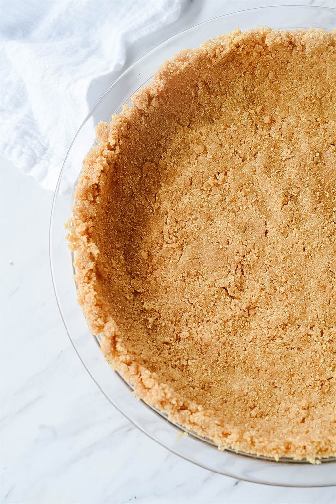 Graham Cracker Crust in a pie pan