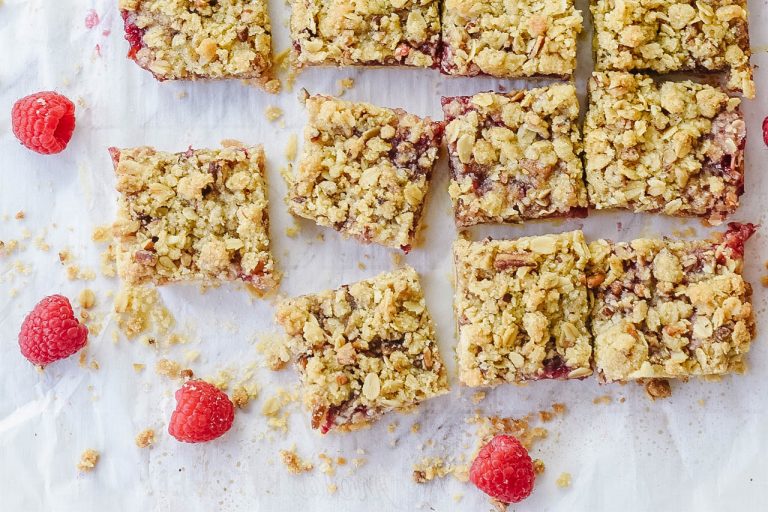 Raspberry Oatmeal Bars Recipe from Leigh Anne Wilkes