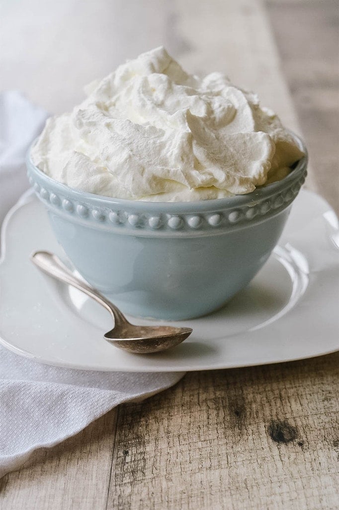 homemade whipped cream