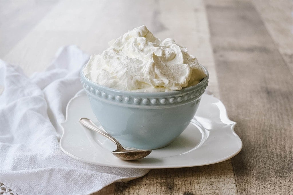 cream in a bowl