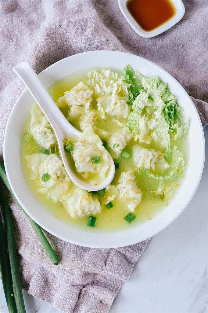 homemade wonton soup