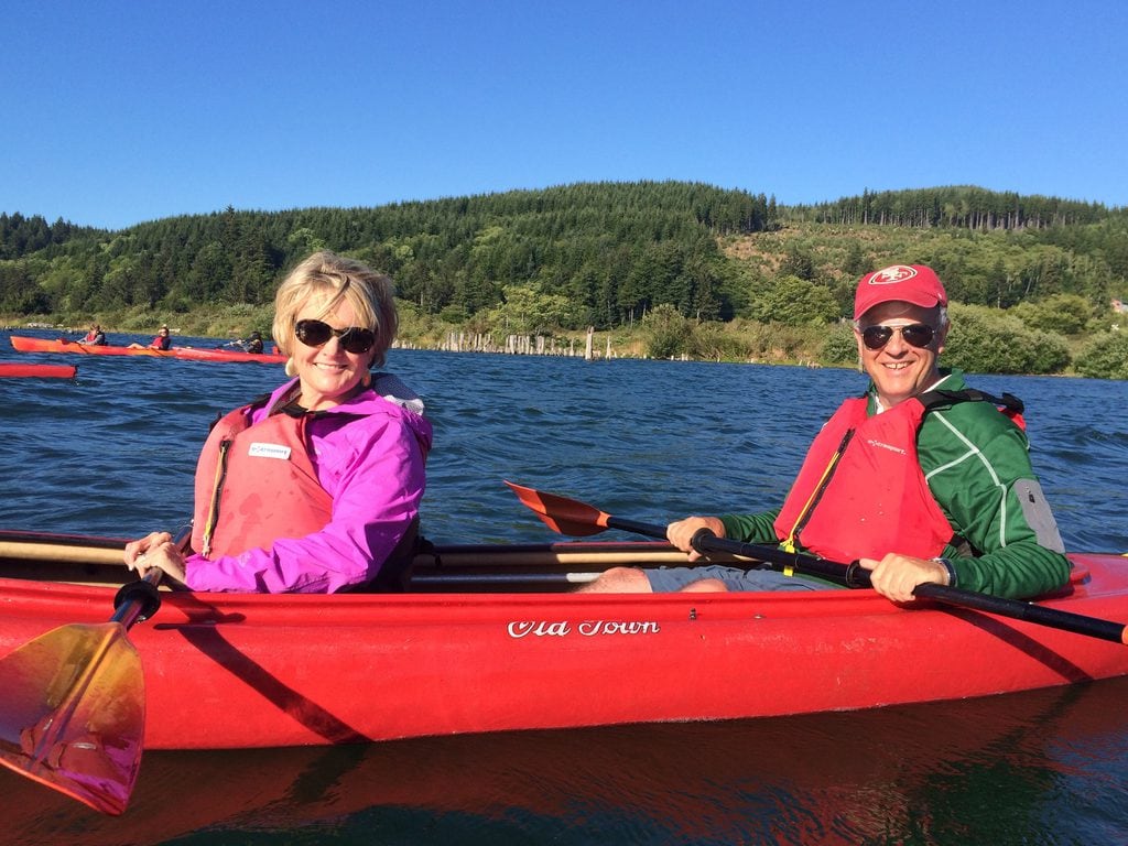 empty nesters kayaking