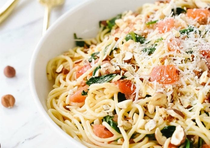 Brown Butter Pasta in a bowl