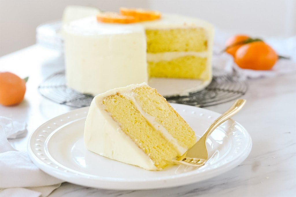 Slice of Orange Cake