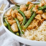 General Tso CHicken in a bowl