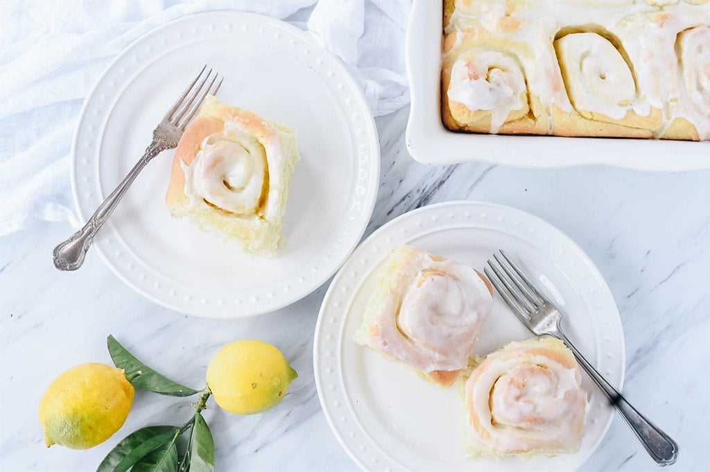 Lemon Rolls with frosting