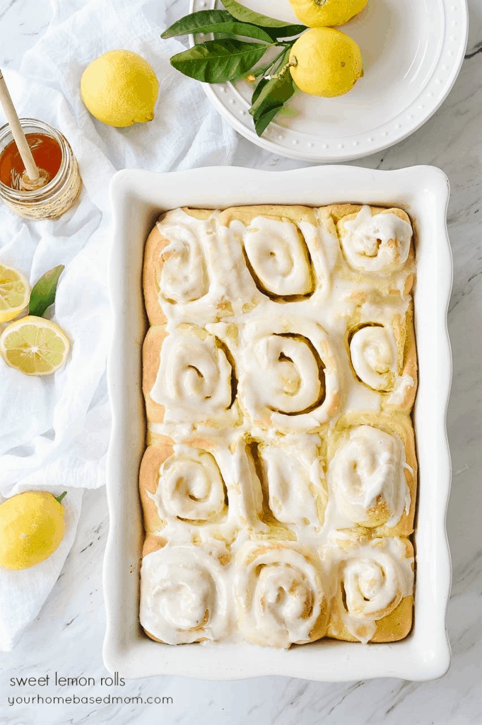 Lemon Rolls in a pan
